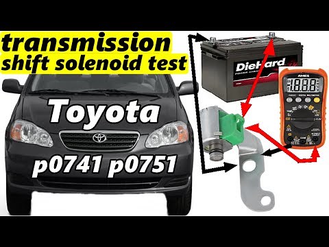 Toyota Transmission Shift Solenoid Test P0741 p0751