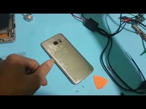 Cara melepas tutup Samsung Galaxy S7 Edge Pakai blower