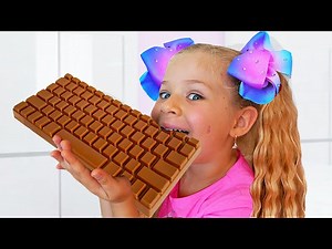 Diana and Stories for kids about sweets & candies - Videos For Kids