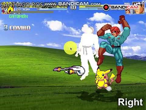 the pikachu y gatomon team up survival mugen