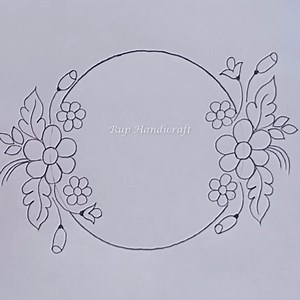 6.1K views · 85 reactions | DRAWING!!! Round Cushion /Table Cloth design Drawing Online Class | নকশী পল্লী | Facebook