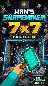 ⛏️Wan’s ShapeMiner 7x7 Mining Addon for Minecraft Bedrock 26