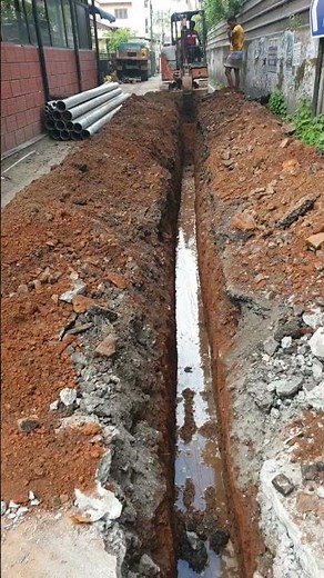 Pipeline trenching with Hitachi🏗️🚧🚜#hitachi#excavator#pipeline #project #trenching