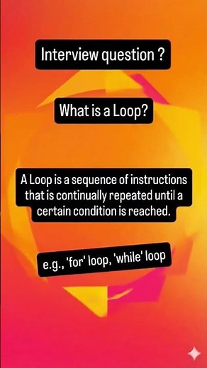Loop definition needed for your coding interview! #codingrules #interview #programming #python