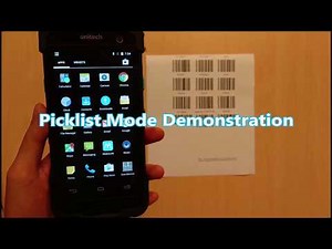 【unitech Scan Service】 Picklist Mode Demonstration