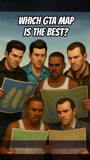 Which GTA Map Is Best? | GTA 3 to GTA 5 Map Evolution Explained 🤔🗺️ #gta