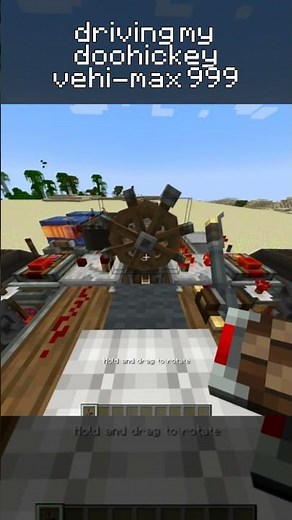 WORKING CAR in Minecraft With Create Aeronautics 🔥 #minecraft