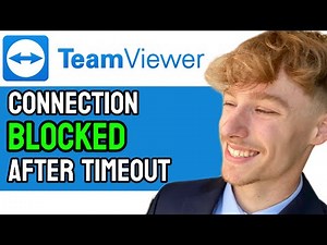 How to Fix Connection Blocked After Timeout TeamViewer Error! TeamViewer 2024 (easy guide)