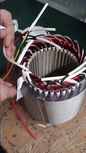 Production of permanent magnet synchronous motors. #pmsm #pmsm #hvls fan pm motor