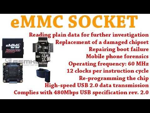 eMMC SOCKET All in one SUPPORTS BGA - 153/169, BGA -162/186 - 529 - 221 CHIP