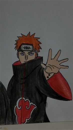 Pain - AKATSUKI #drawing #animedrawing #anime #art #animeart #naruto #sketch #pain #shorts #trending