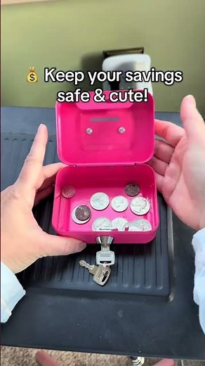 Keep your valuables safe and organized with this Small Metal Cash Box with Lock