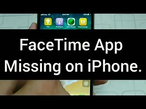 FaceTime icon missing on iPhone? Here's the Solution