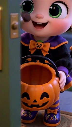 Halloween Song for Kids | Trick or Treat Nursery Rhyme | Wobzlie Studio