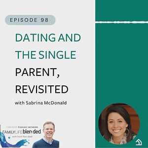 As a single parent, it's natural to yearn for a marriage partner who will love you AND your kids unconditionally. But is that realistic? Listen to Ron Deal's conversation with Sabrina McDonald about dating, remarriage, and stepfamily life after widowhood. Find it wherever you get your favorite podcasts. | FamilyLife Blended | Facebook