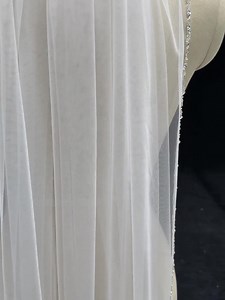 Crystal Bridal Veil, Beaded Edge Wedding Veil, Delicate Veil, Hand Sewn Bridal Veil, 1 Tier Fingertip Veil With Comb, Veil With Sequins - Etsy