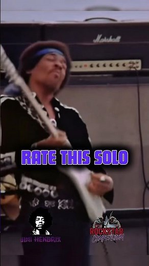 Rate Jimi Hendrix, legendary guitarist epic solo 🎸! #jimihendrix #classicrock #guitarsolo