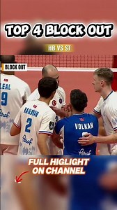 TOP 4 BLOCK OUT 🔥 | HANDS CAN’T SAVE IT #volleyball #volleyballworld #volley