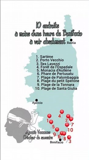 CORSE : 10 endroits à moins d'une heure de Bonifacio à voir absolument !