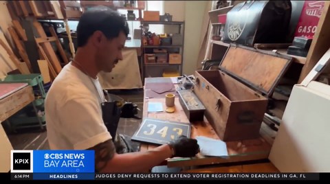 Artist works to restore vintage signs at San Francisco bars and restaurants