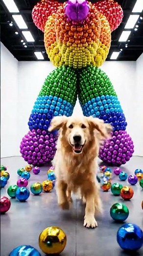 Insane Balloon Dog Explosion! 🐶💥 You Won’t Believe This!#shorts