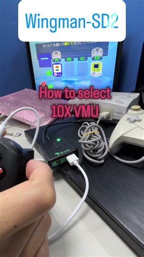 The #WingmanSD2 supports up to 10X #dreamcast #VMU memory cards.