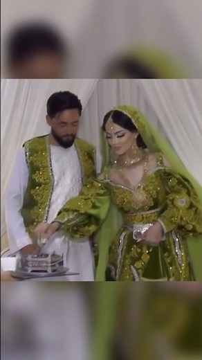 Afghan Bride and groom #nikkahdress #afghanistan #afghanwedding #afghandance