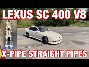 1995 Lexus SC 400 TRUE DUAL EXHAUST w/ DUAL X PIPE STRAIGHT PIPES!