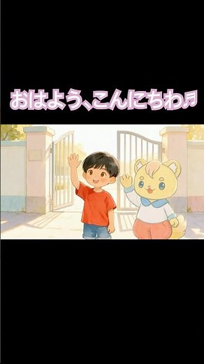 【おはよう、こんにちは👋♬ふぁんたーね】#shorts #ファンターネ #おかあさんといっしょ #知育動画