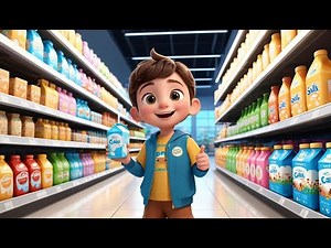 Supermarket Shopping Dash – Grab, Count, Go! + More | Fun Counting & Sorting Rhyme for Kids