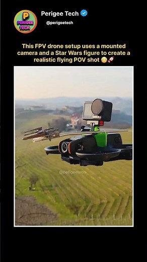 Star Wars POV Shot with a Drone 😳🚀 #short #drone #fpv #cinematic #technology #starwars #filmmaking