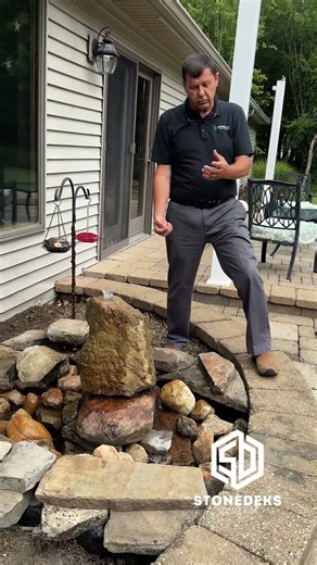 Build a Water Fountain Next to Your StoneDek