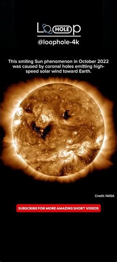 NASA Captured a Smiling Sun 😳☀️ #space #shorts