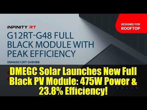 DMEGC Solar Launches New Full Black PV Module: 475W Power & 23.8% Efficiency!