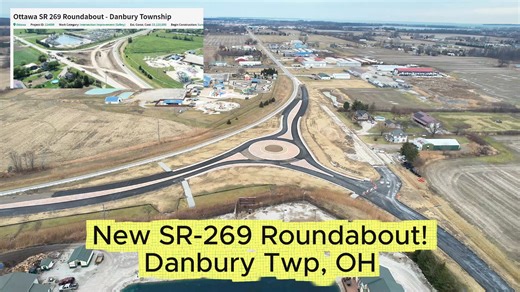 🚗⚠️🛑State Route 269 Roundabout Progress Update! Whether or not you agree with roundabouts, I think we all can agree that this specific one was needed and will save lives. This intersection was dangerous and there have been fatalities due to it's high speed crossings and yielding. (There was an accident study done, I share the numbers in the video). T The project is due to be completed by June (edit: Mid-May*) according to the ODOT website. It is looking great! I took this footage about two wee