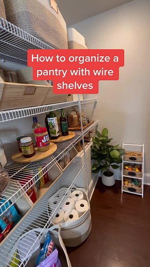 Wire Shelving Pantry Organization Ideas