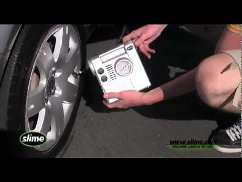 Slime Tire Inflator (Comp03) - How To Inflate a Flat Tire