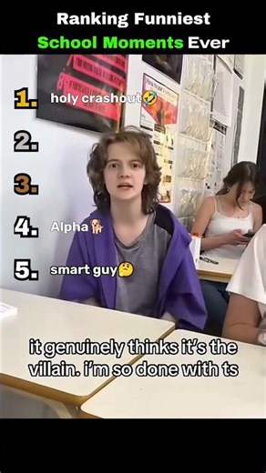 Ranking The Funniest School Moments #shorts #school #funny #relatable #viral #fyp