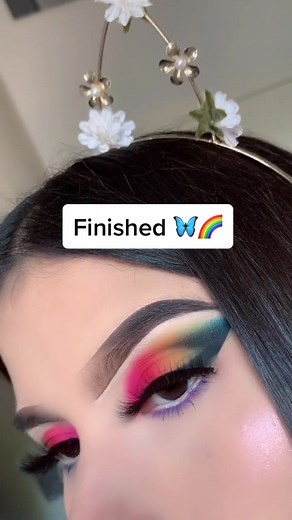 Colorful Eyeshadow Tutorial: Rainbow Smokey Eye Look