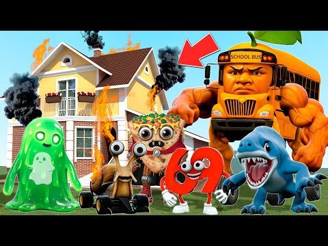 HOUSE vs ALL NEW STEAL A BRAINROT ANIMALS MEMES TEAM in Garry's Mod!