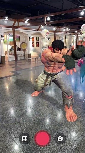 Ryu – Master of the Hadoken #augmentedreality #streetfighter