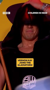 Vernon Kay is... The Bolton Wanderer 💪 #gladiators #vernonkay #bolton | BBC Children in Need