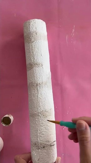 DIY Pool Noodle birch logs, pool noodle crafts, pool noodle projects, diy winter decor