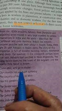 Migration to Assam class 8Civics chapter7 page 85 Understanding Marginalisation ‪@jaiambey8418‬