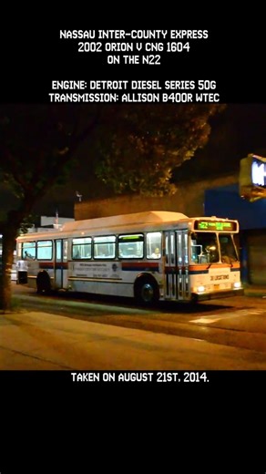 2002 Orion V CNG 1604 On The n22 #nyc #newyorkcity #queens #jamaicaqueens #nicebus #metro #transit