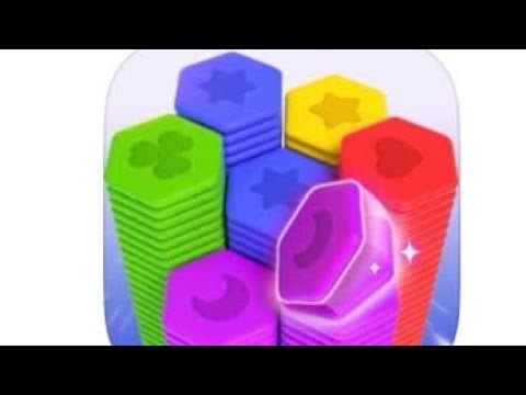 Hexa Sort: 3D Color Puzzle game levels 1 to 5