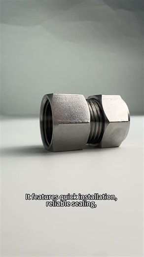 Stainless steel compression fitting #hardware #pipelining #automobile #diy