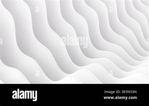 Abstract 3D White Wavy Pattern Background Smooth Slow Seamless Loop Animation Stock Video Footage - Alamy