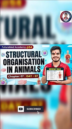 🌞 Animal Tissue#Structural Organisation in Animals#NCERT all diagrams and Important table and text