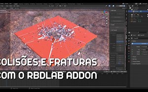 iBlender中文版插件 RBDlab 教程 3D 断裂和碰撞 物理学 Blender